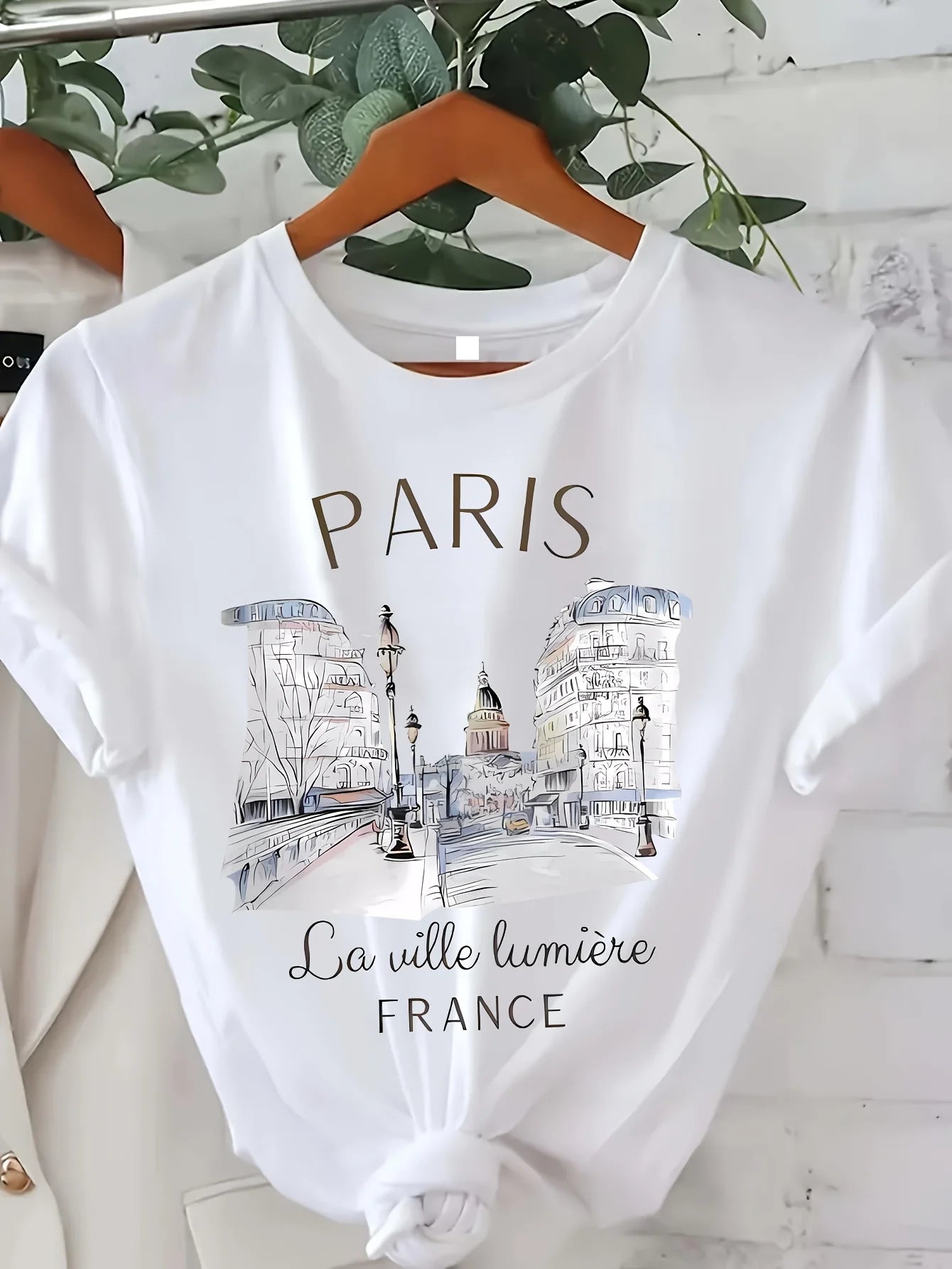 Paris Print Women's Casual T-Shirt