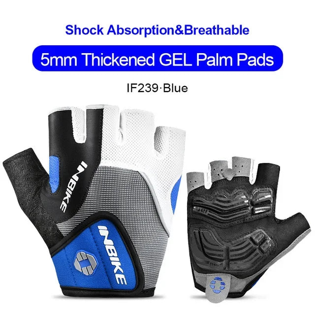 INBIKE Shock‑Absorbing Gel Pad Cycling Gloves