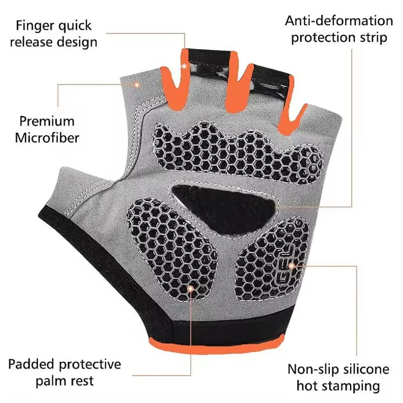 Breathable Half Finger Cycling & Fitness Gloves