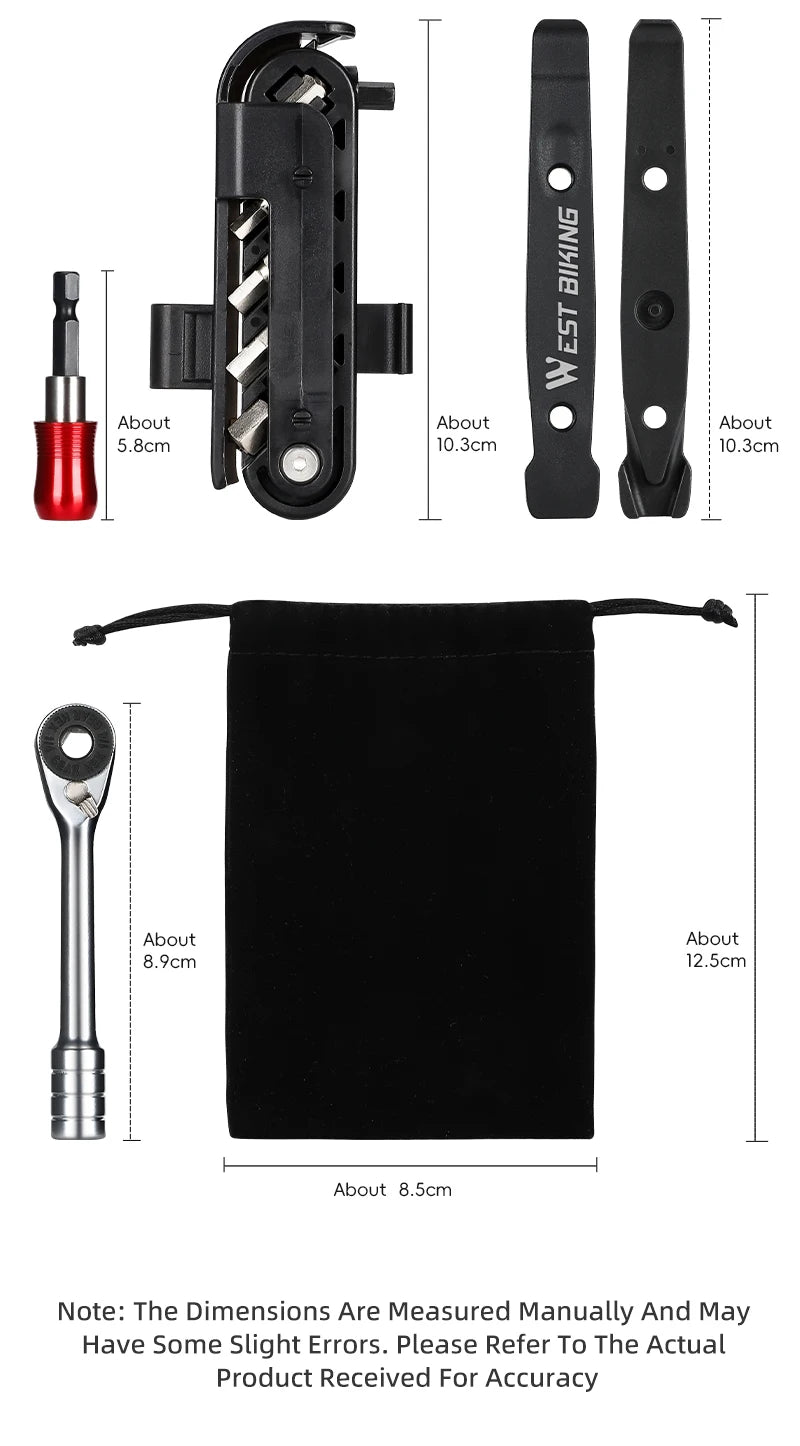 WEST BIKING 14-in-1 Bicycle Multitool