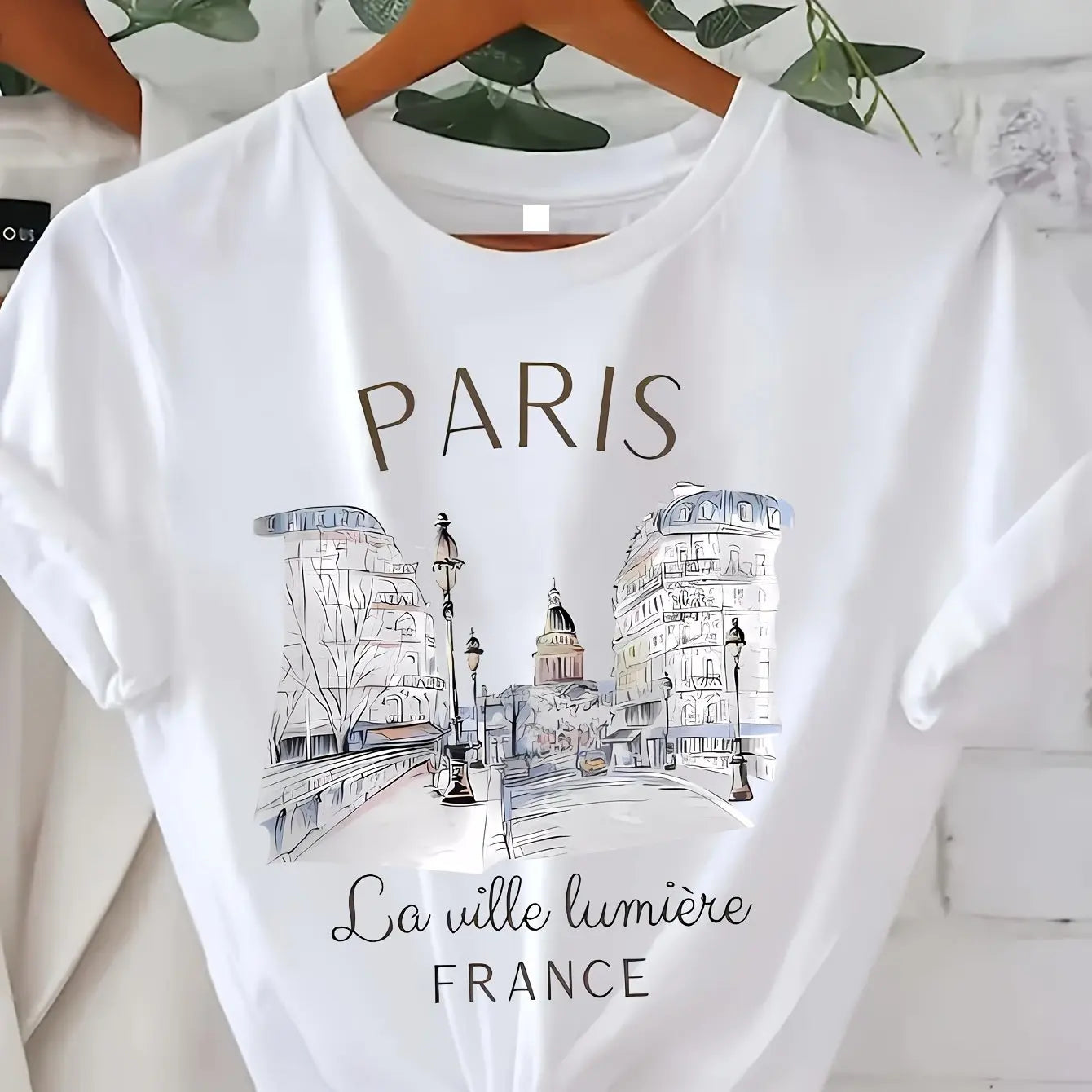 Paris Print Women's Casual T-Shirt