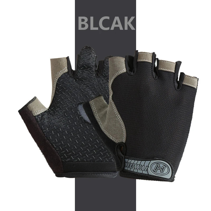 Unisex Fingerless Anti-Slip Breathable Cycling Gloves