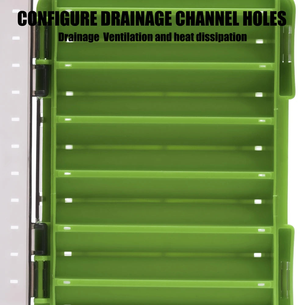 Double-Sided Fishing Tackle Box