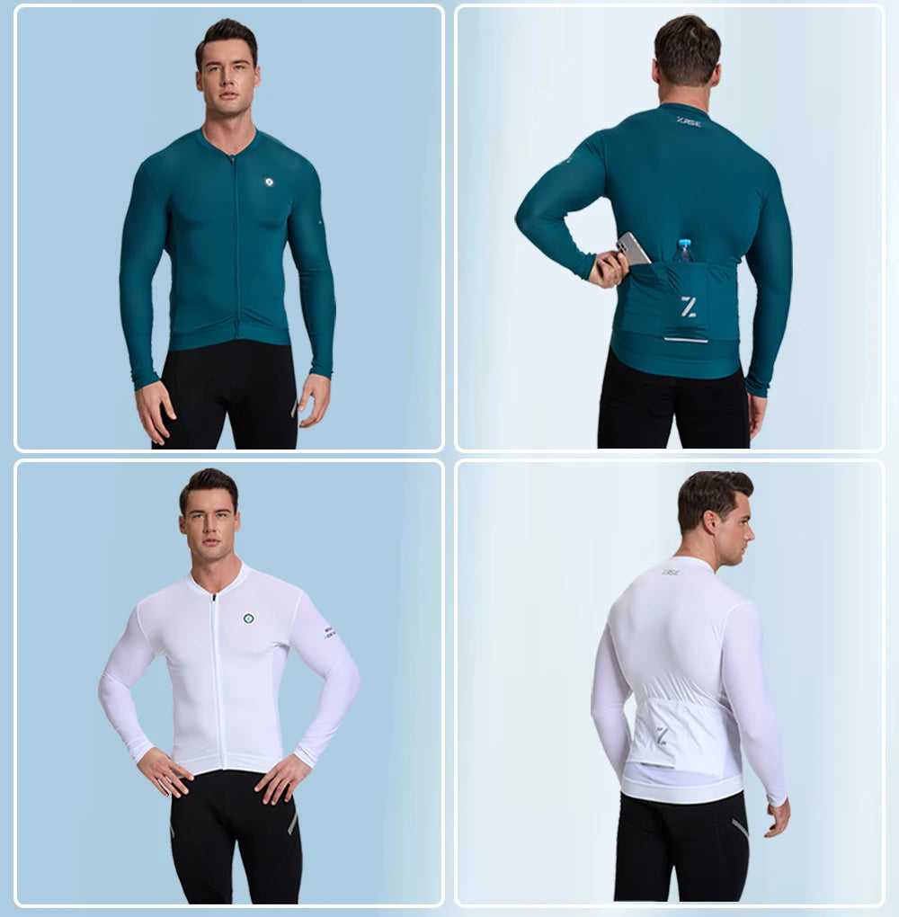 ZRSE UPF 50+ Long Sleeve Cycling Jersey – Slim Fit