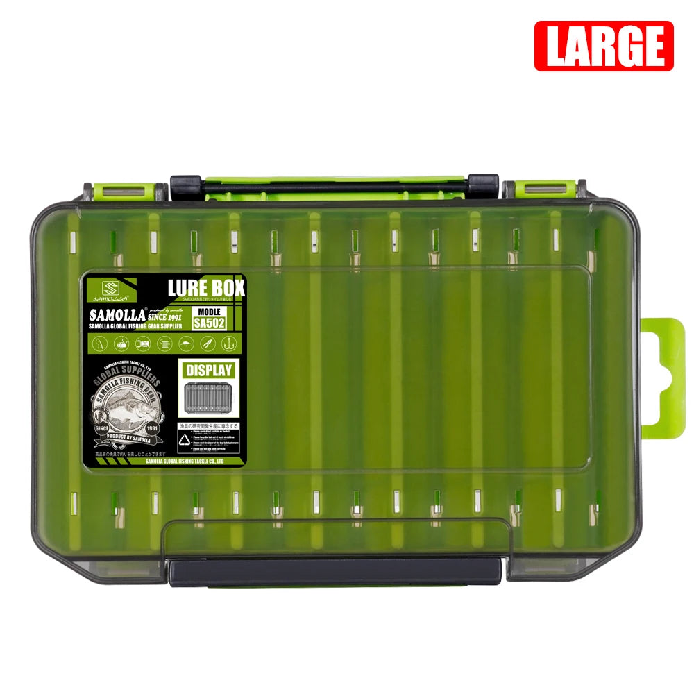 Double-Sided Fishing Tackle Box
