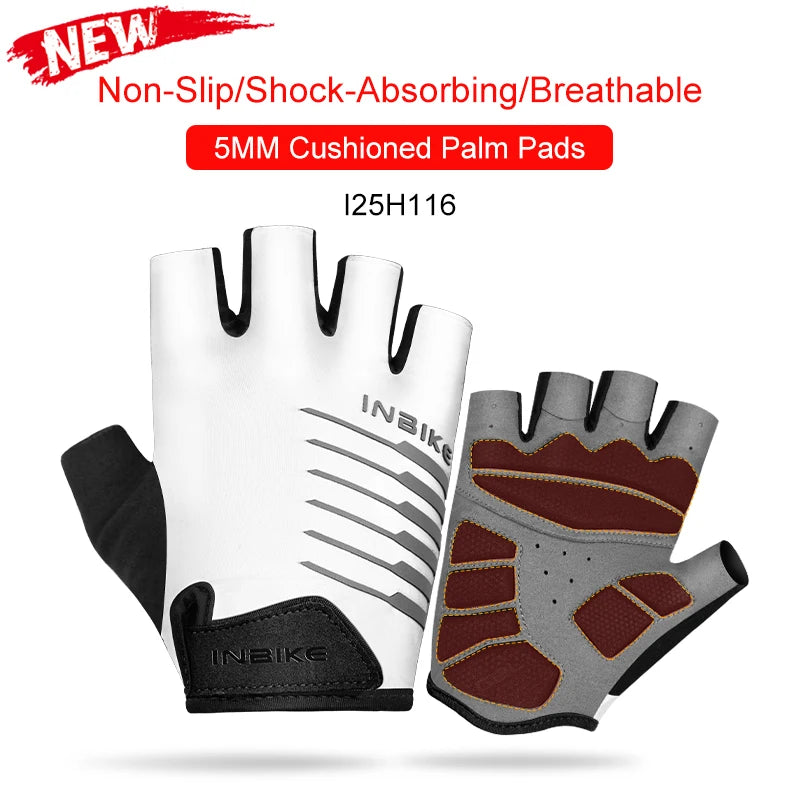 INBIKE Shock‑Absorbing Gel Pad Cycling Gloves