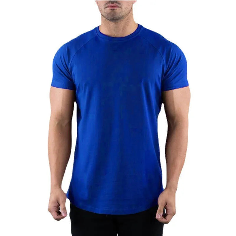 Men's Slim Fit Cotton Gym T-Shirt