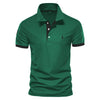 AIOPESON Men's Embroidered Cotton Polo Shirt