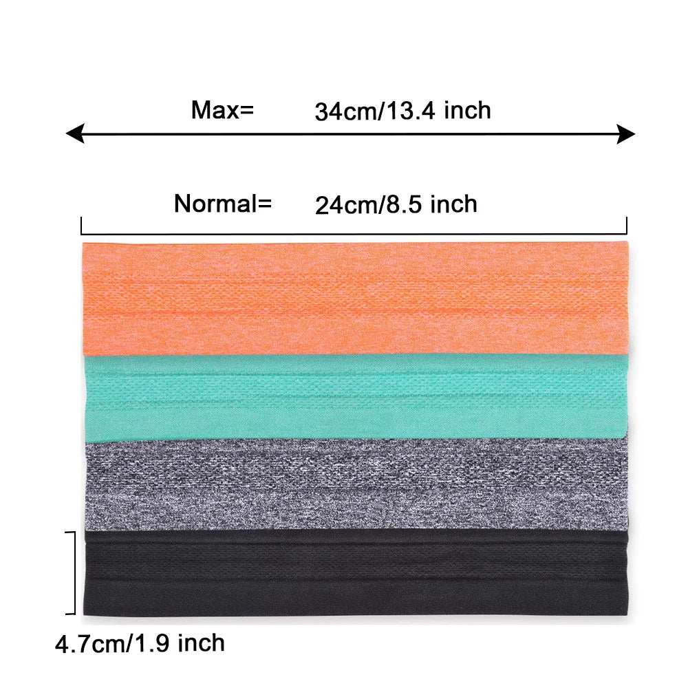 Unisex Non-Slip Sports Headband for Workout & Yoga