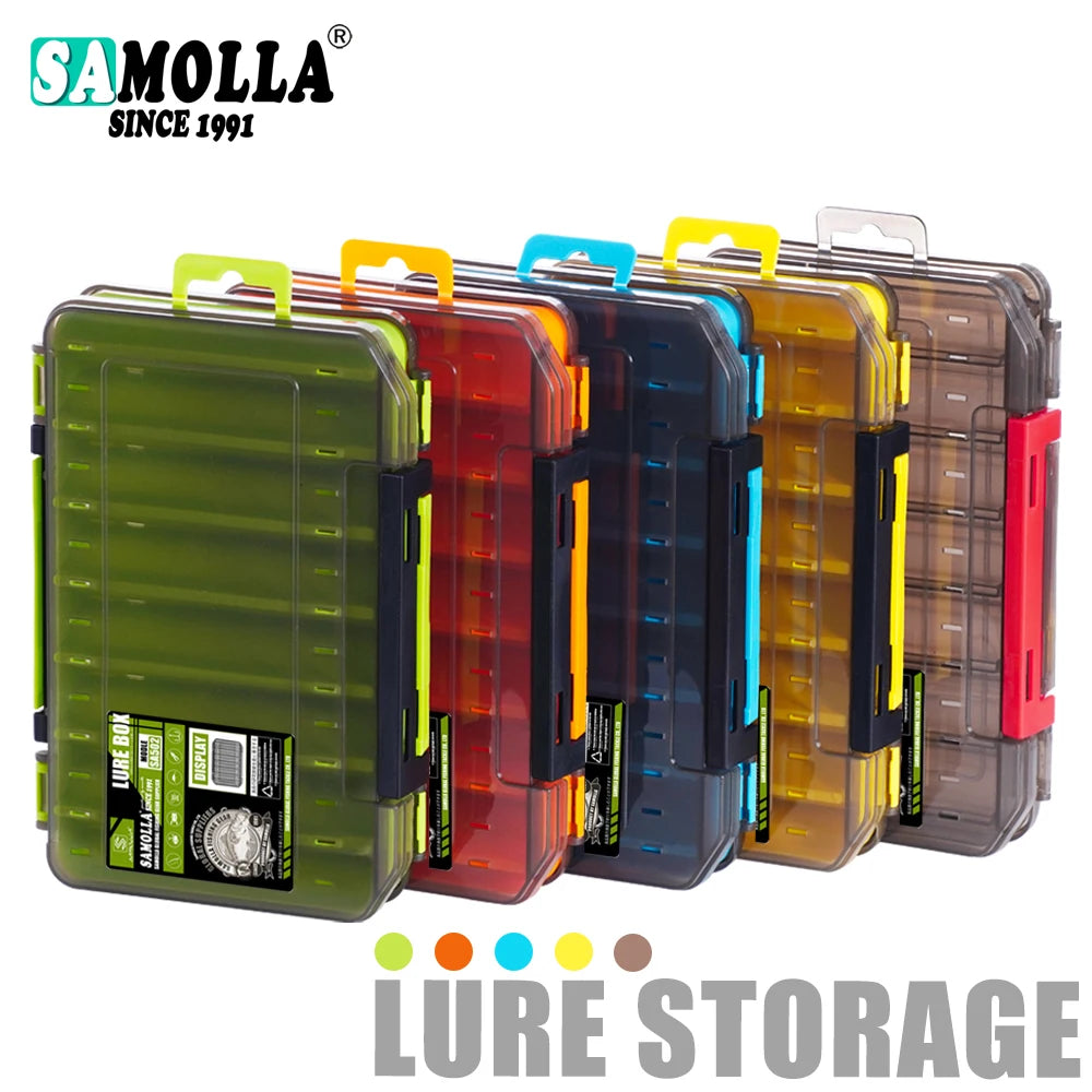 Double-Sided Fishing Tackle Box