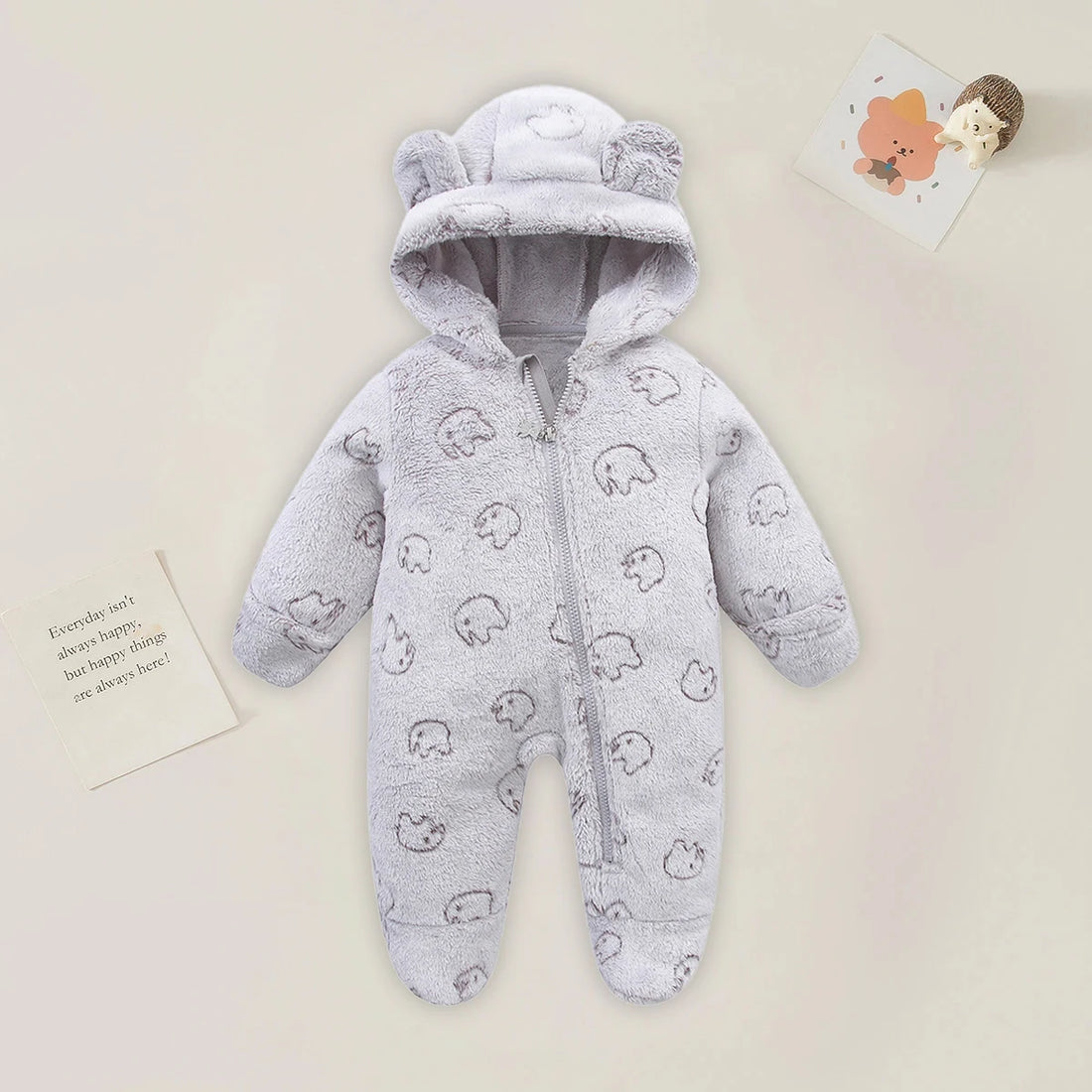 Flannel Baby Romper