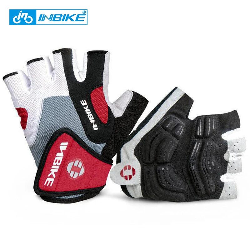 INBIKE Shock‑Absorbing Gel Pad Cycling Gloves