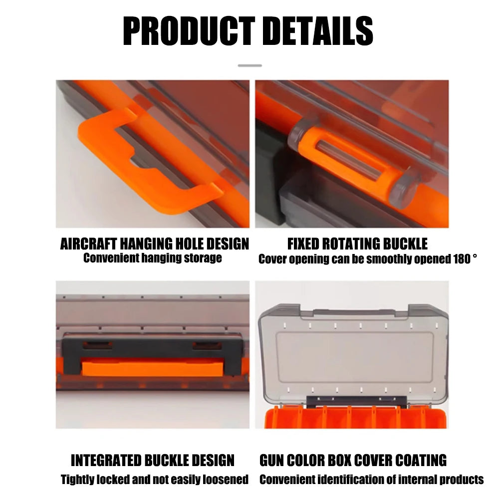 Double-Sided Fishing Tackle Box