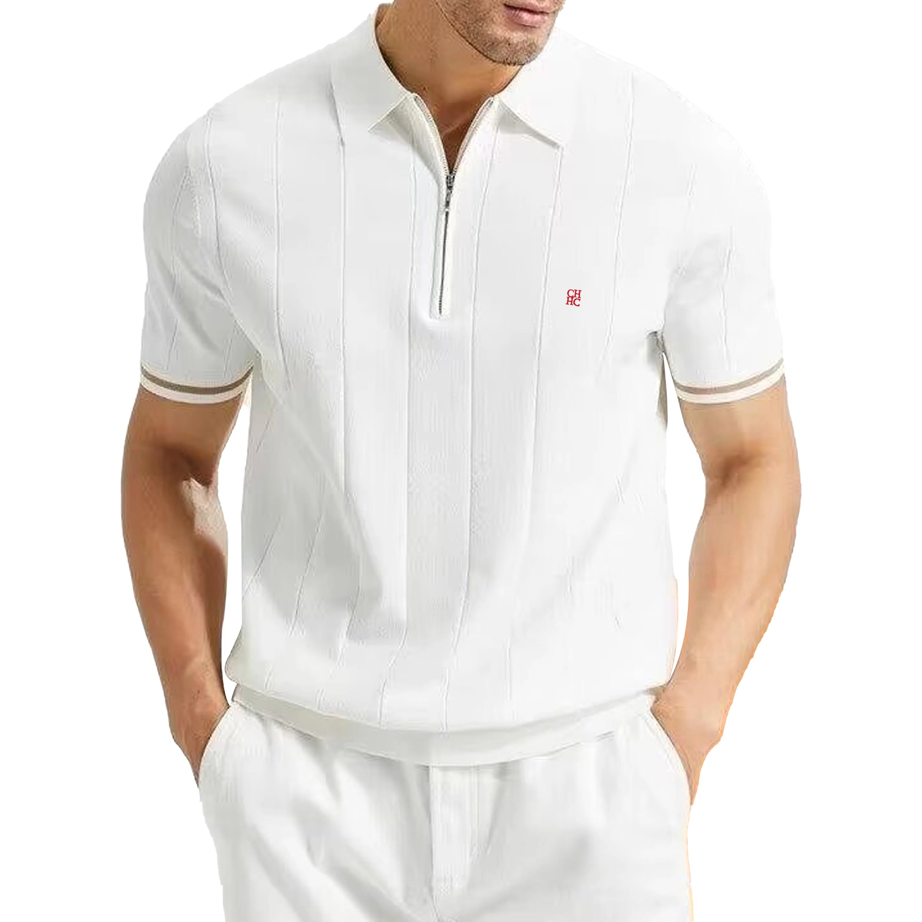 Polo Shirt – Men's Summer Textured Top