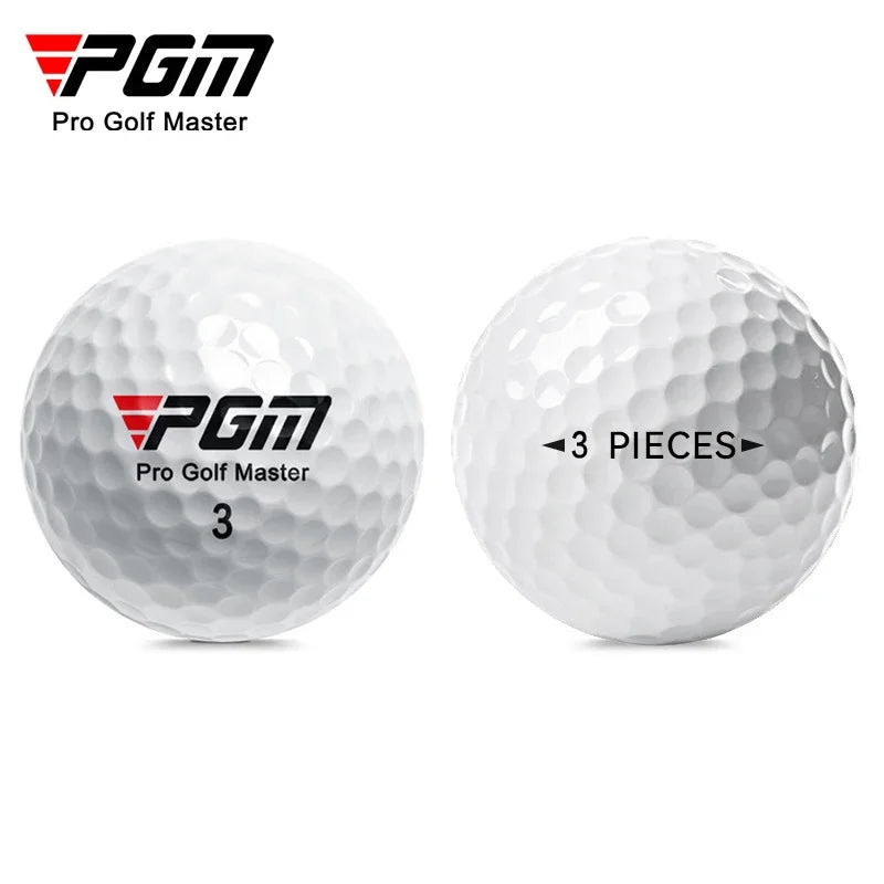 PGM Q002 3-Layer Golf Ball – High Elasticity Rubber Core, High Backspin Game Ball