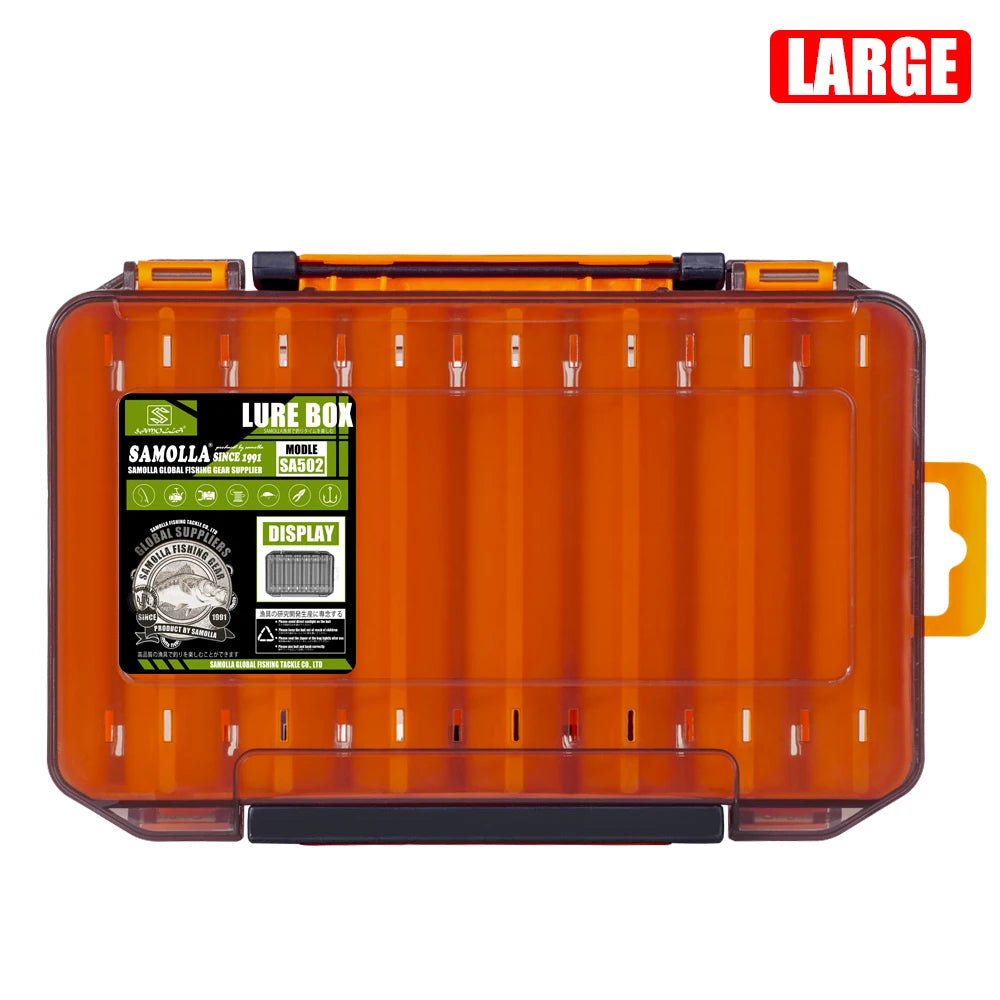 Double-Sided Fishing Tackle Box