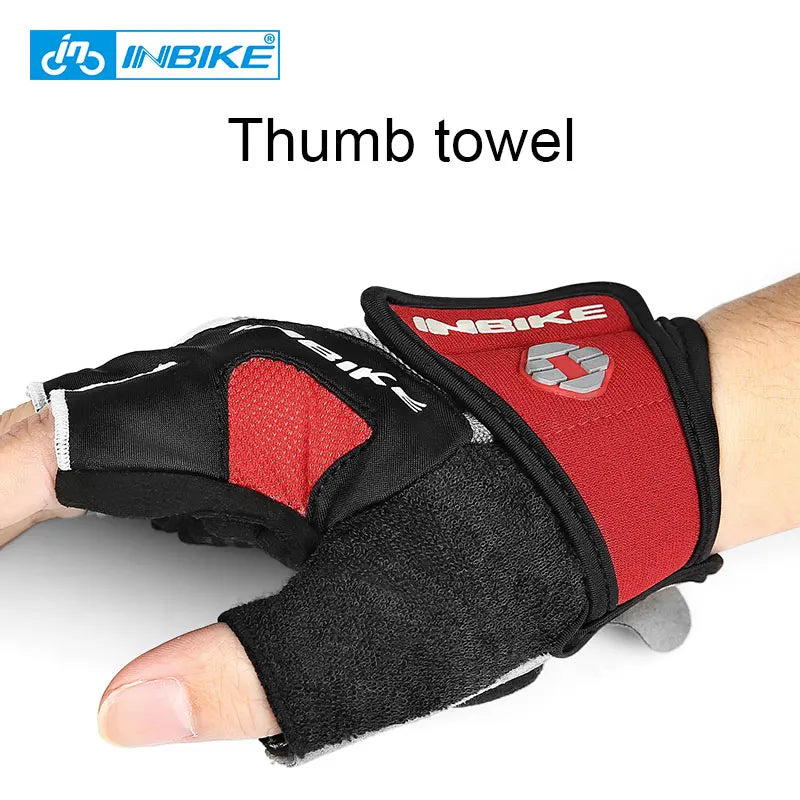 INBIKE Shock‑Absorbing Gel Pad Cycling Gloves