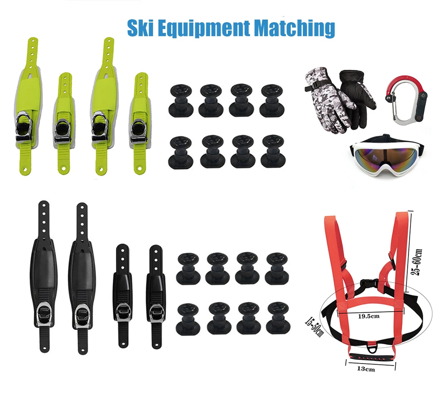 Adjustable Mini Short Ski Boots – Adult Snow Shoes