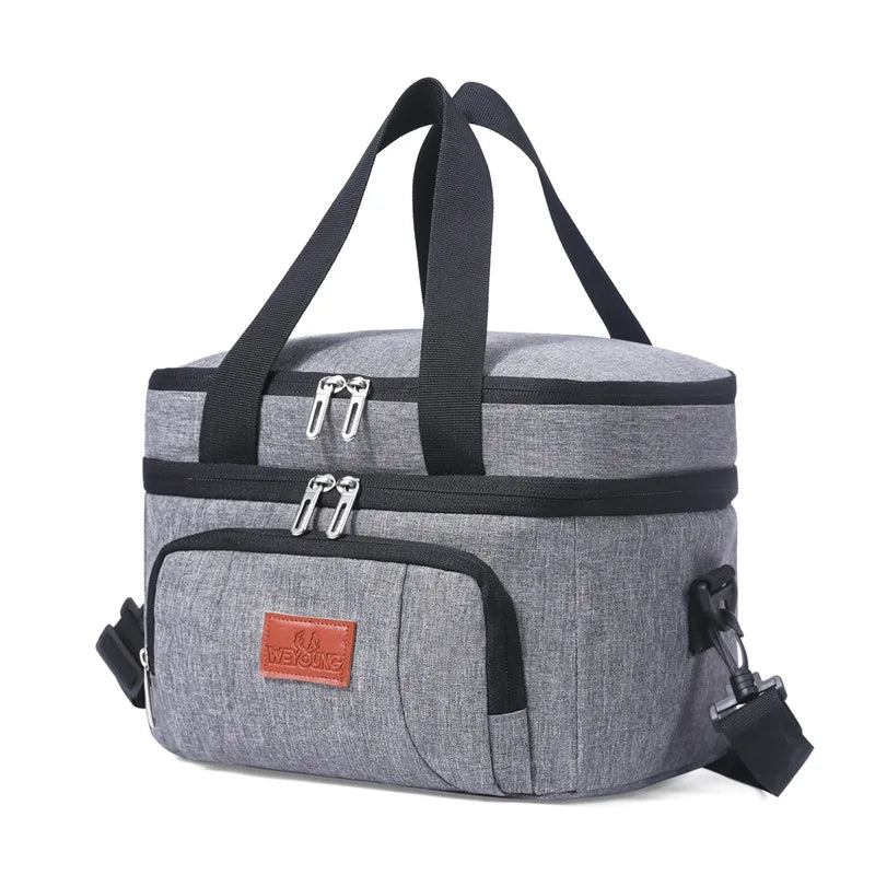 Insulated Lunch Box for Travel, Work, Picnic