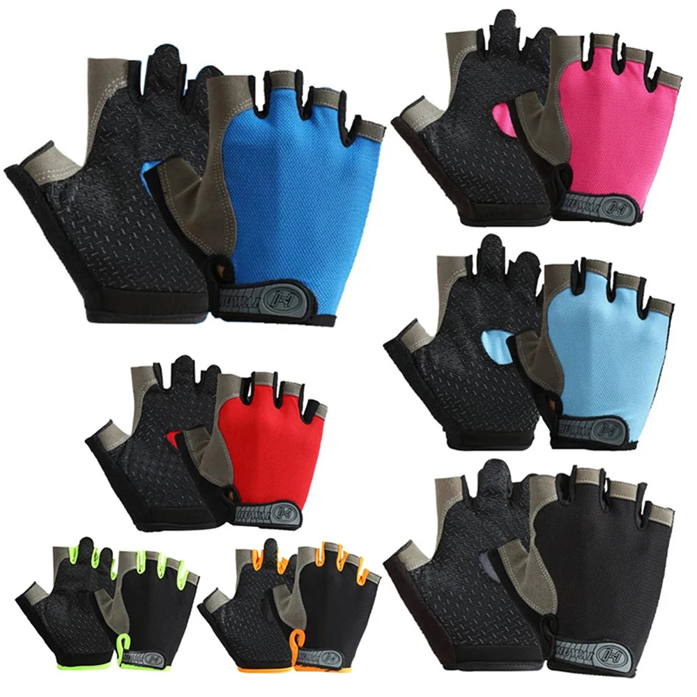Unisex Fingerless Anti-Slip Breathable Cycling Gloves