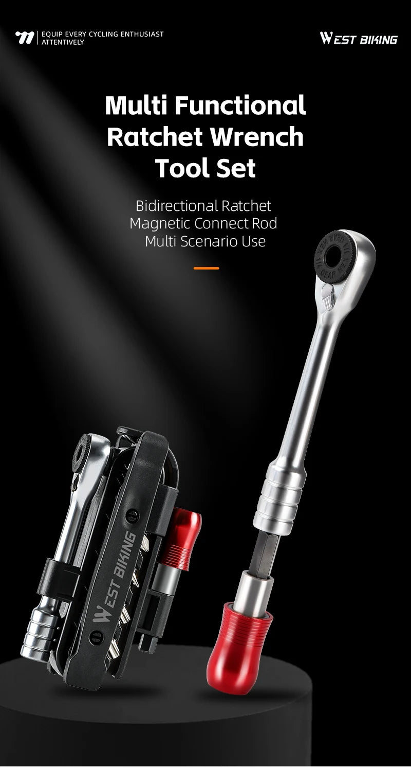 WEST BIKING 14-in-1 Bicycle Multitool