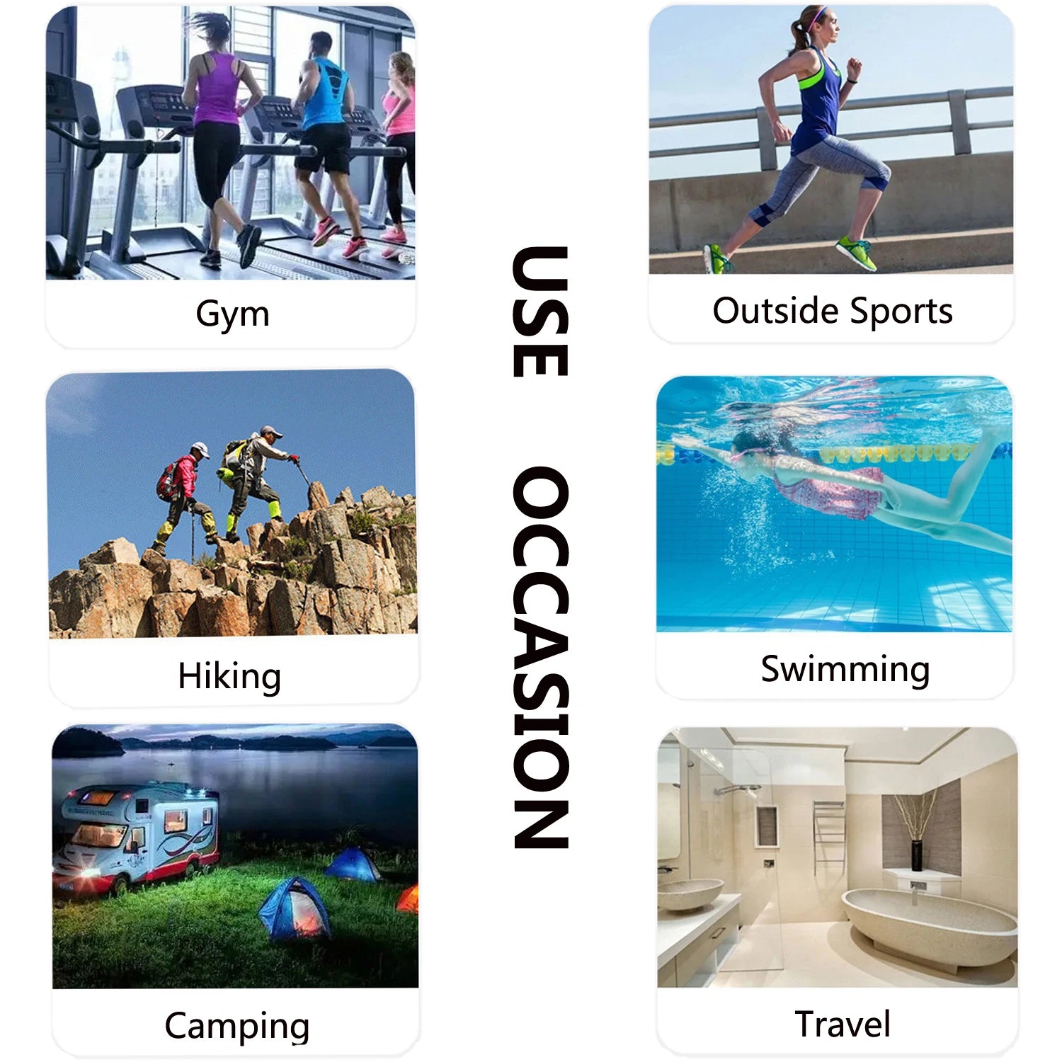 Quick-Dry Microfiber Camping Towel 40x80cm