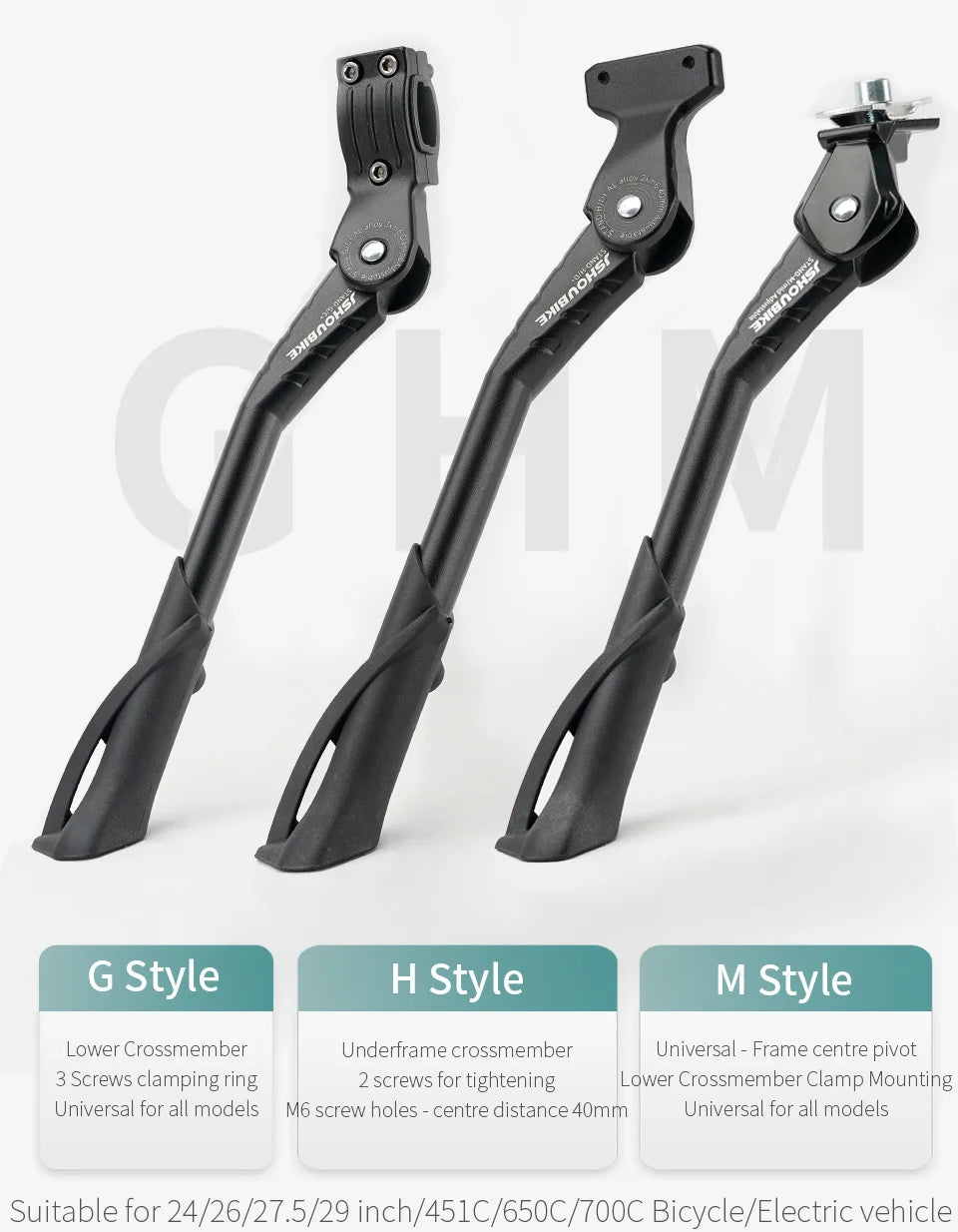 Bicycle Kickstand & E-Bike Side Stand