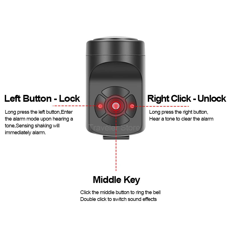 Rechargeable Electric Bike Bell
