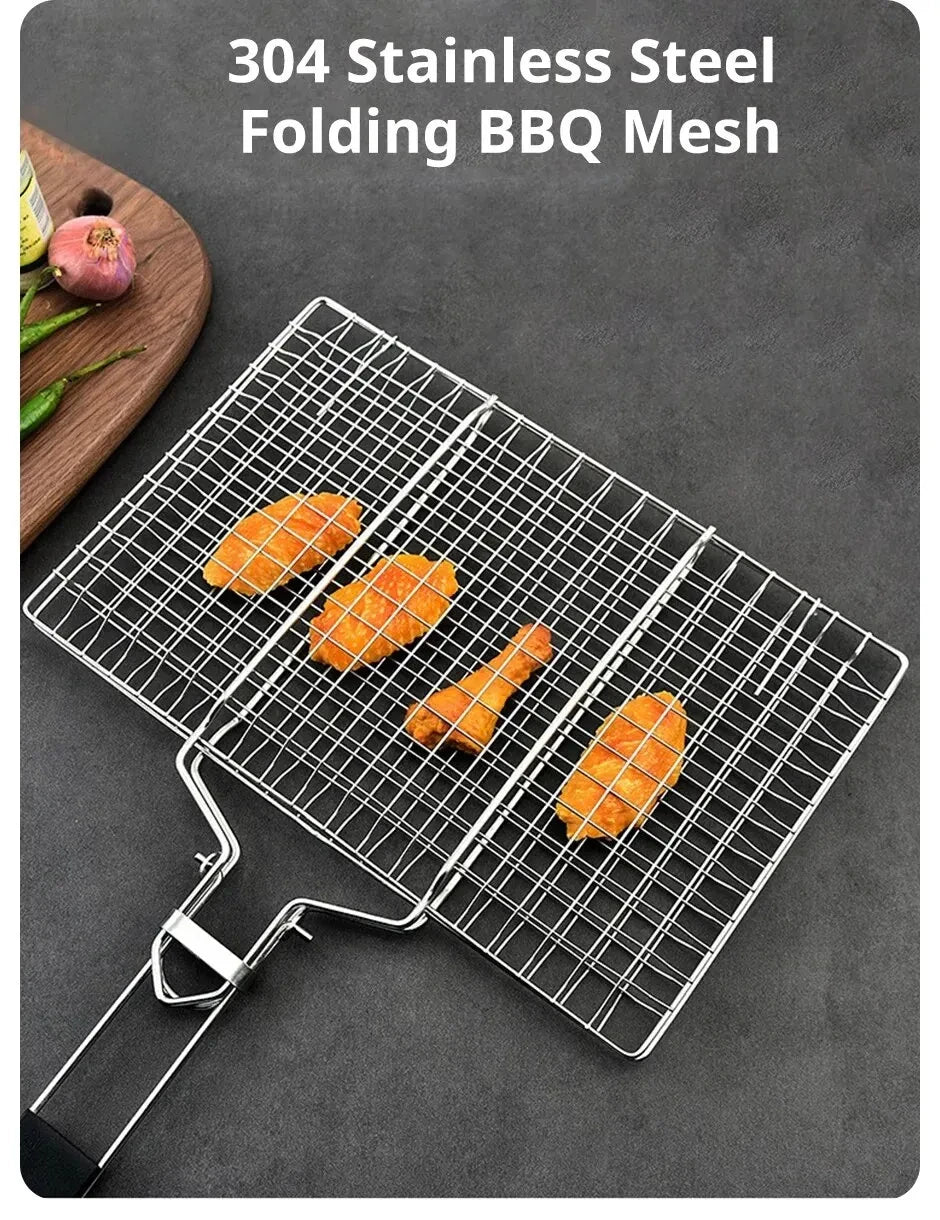 Stainless Steel BBQ Mesh Basket