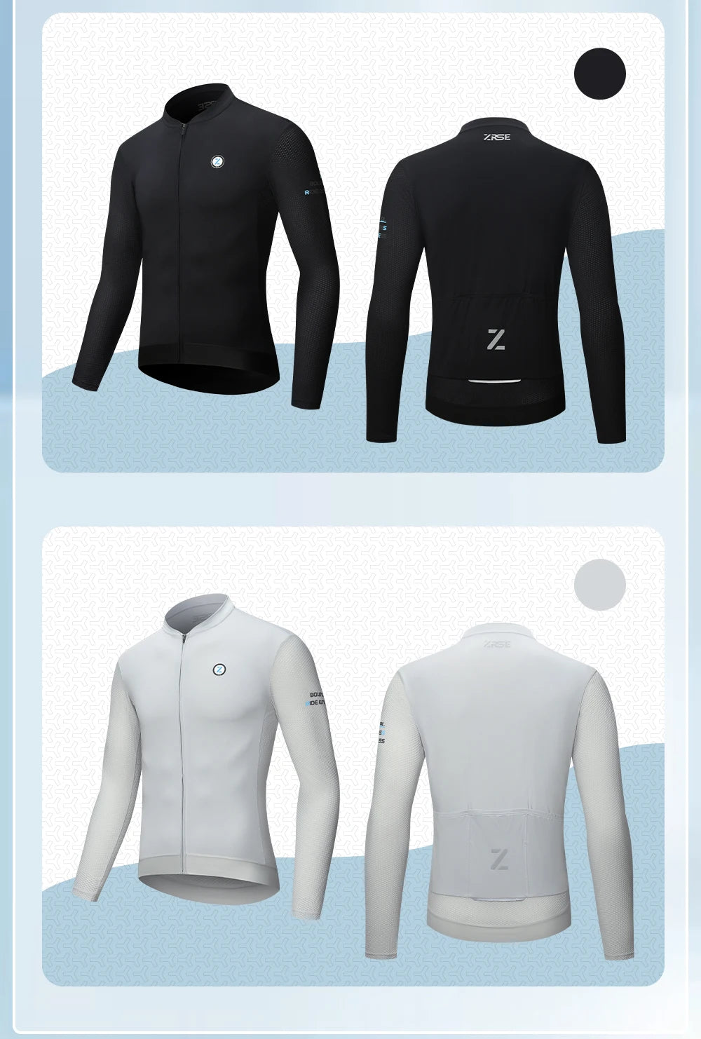 ZRSE UPF 50+ Long Sleeve Cycling Jersey – Slim Fit