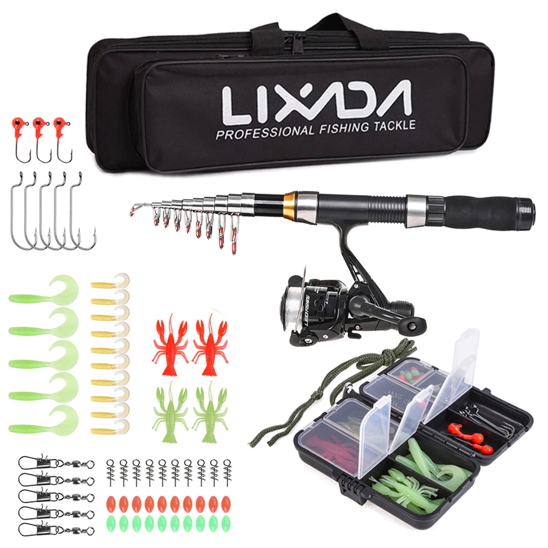 Fishing Rod & Reel Combo Kit
