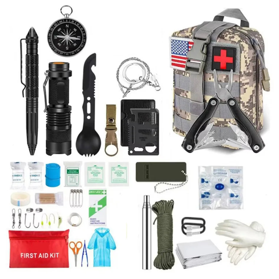 Survival First Aid Kit Molle Emergency Bag