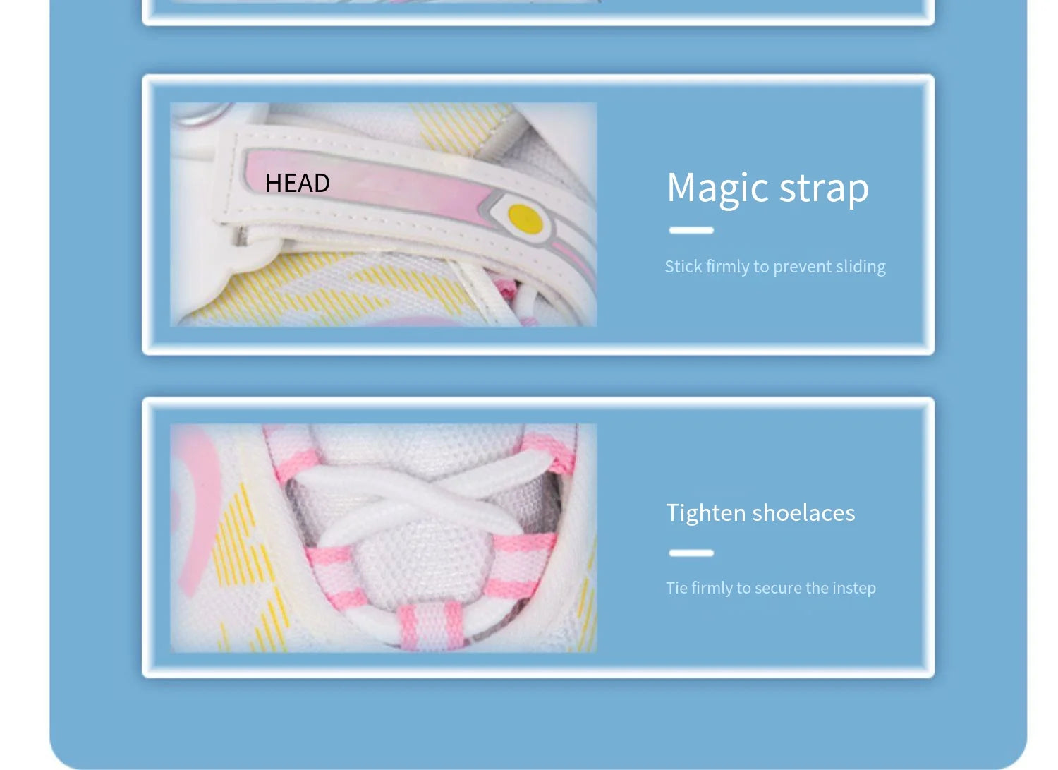 HEAD Adjustable Kids Ice Skates