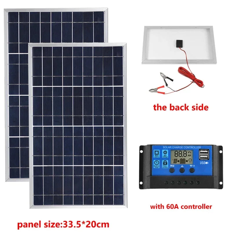 Solar Panel Kit – 12V Portable Power System