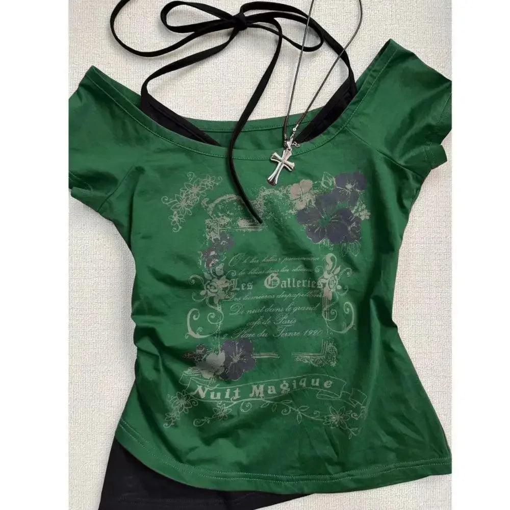 Subculture Y2K Punk Vintage T-Shirt for Women