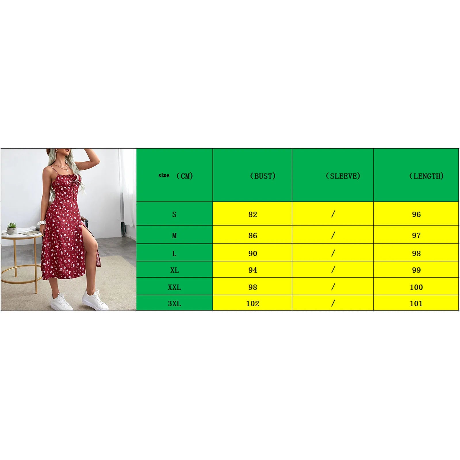 Women's Floral Spaghetti Strap Summer Dress