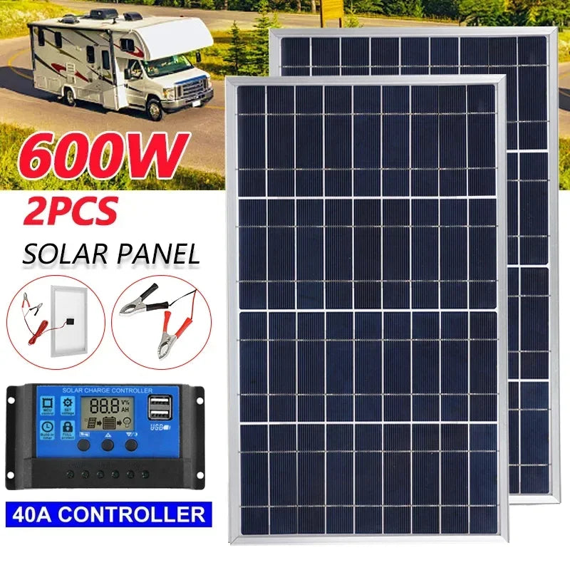 Solar Panel Kit – 12V Portable Power System
