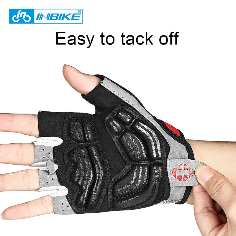 INBIKE Shock‑Absorbing Gel Pad Cycling Gloves